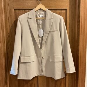 Beige Single-Breasted Blazer – Loucia – Size Small – NWT